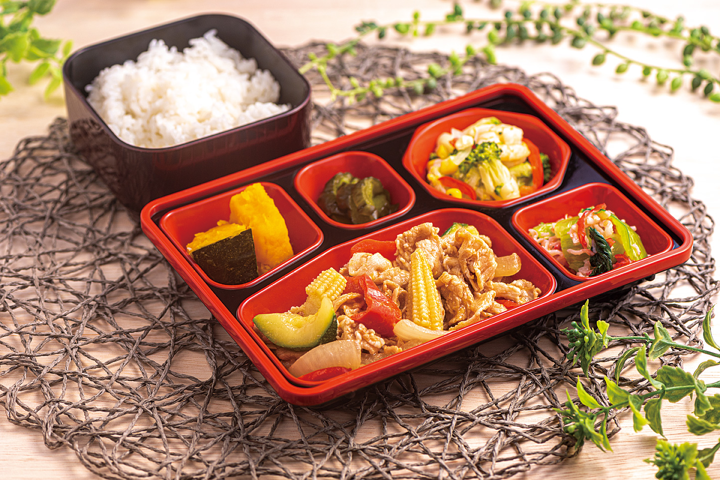 彩りポークソテー