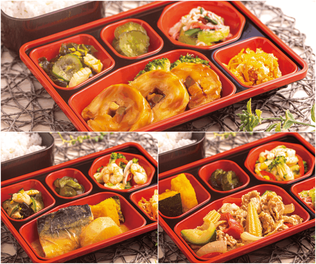 縁の手作り弁当3種一例